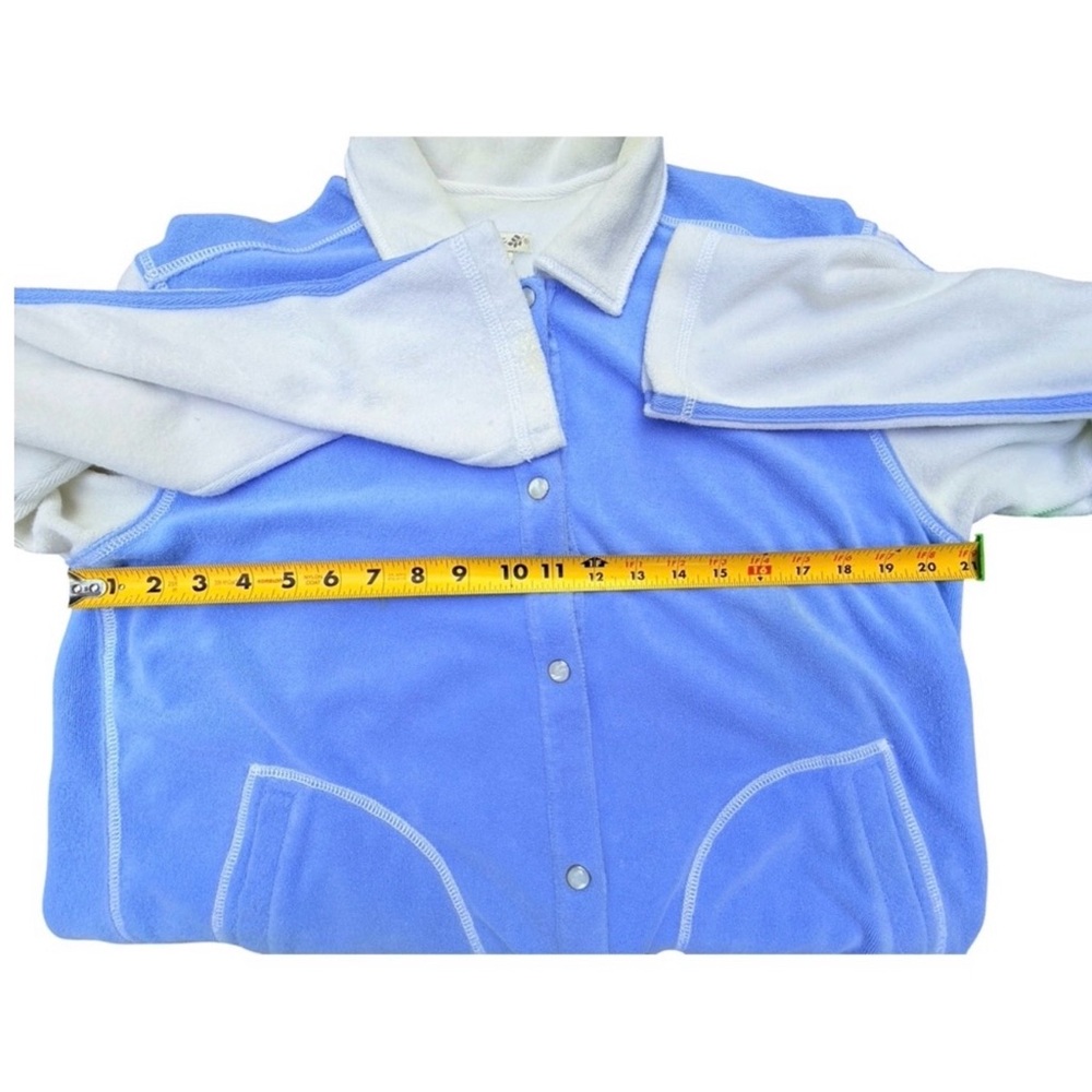 Vintage Terry Cloth After Swim Warm Up Suit Retro Tracksuit L Drawstring Pants - Picture 11 of 12